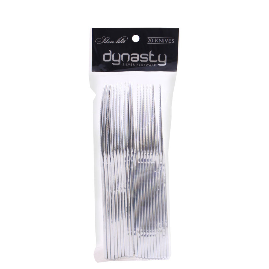 Dynasty Silver Flatware Knives - 20 Count