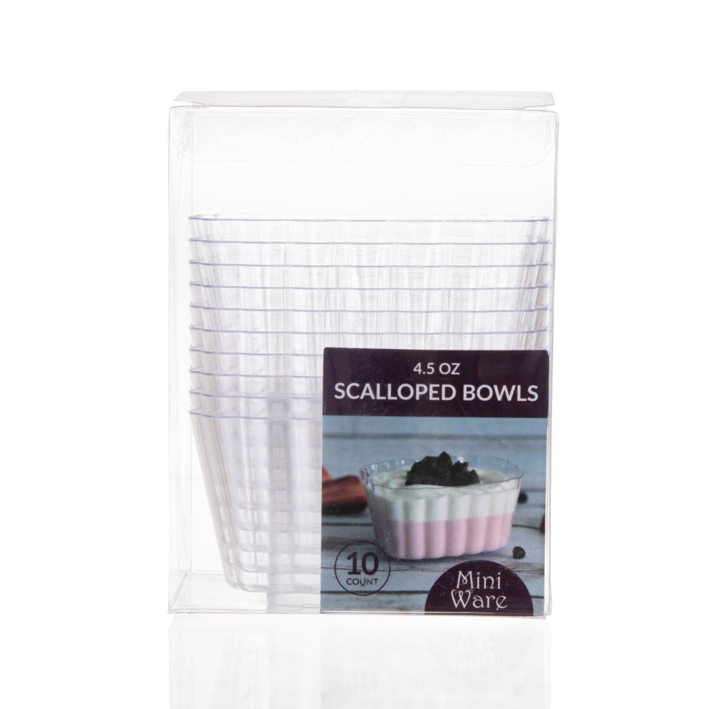 Scalloped Bowls 4.5oz by Scalloped Bowls - The Closeout Connection