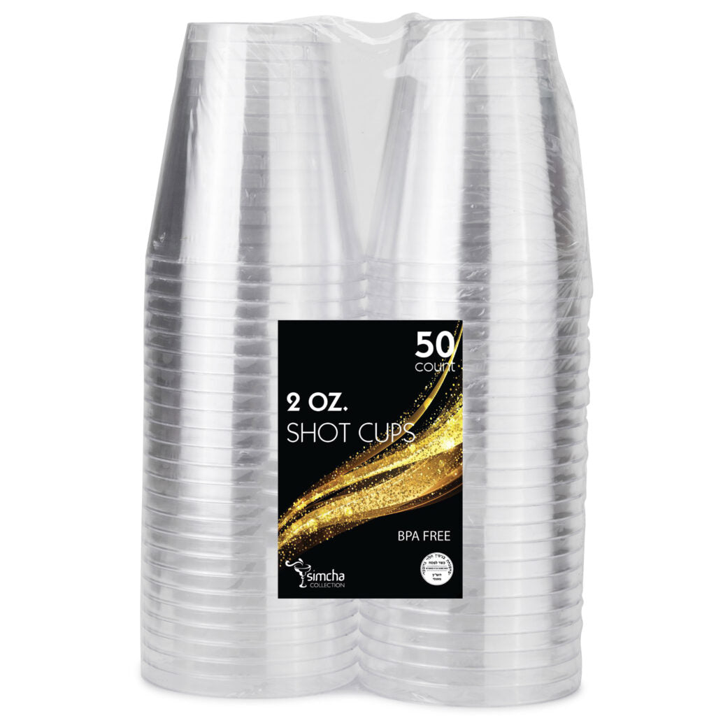 Simcha Collection Clear Shot Cups 2 oz - 50 Count
