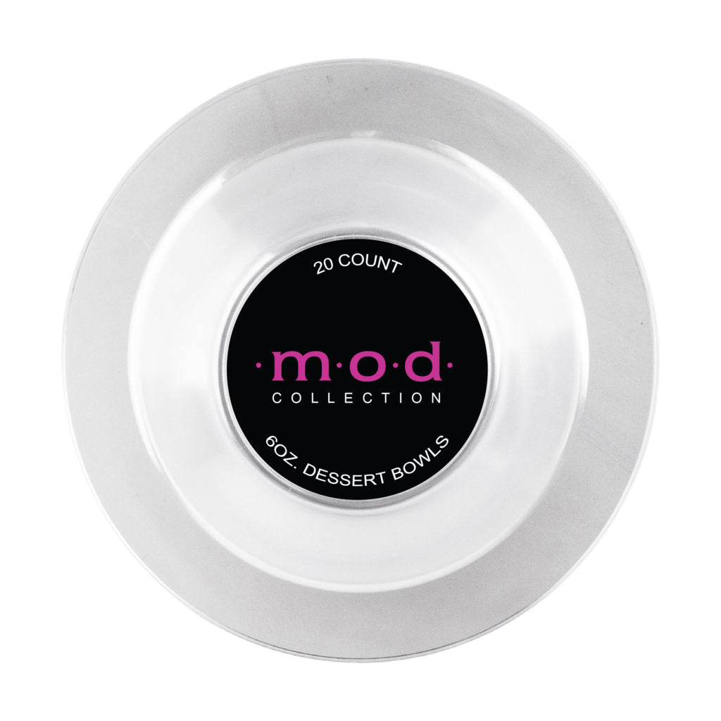 Mod Round Collection Clear 6 oz Dessert Bowl#Color_Clear