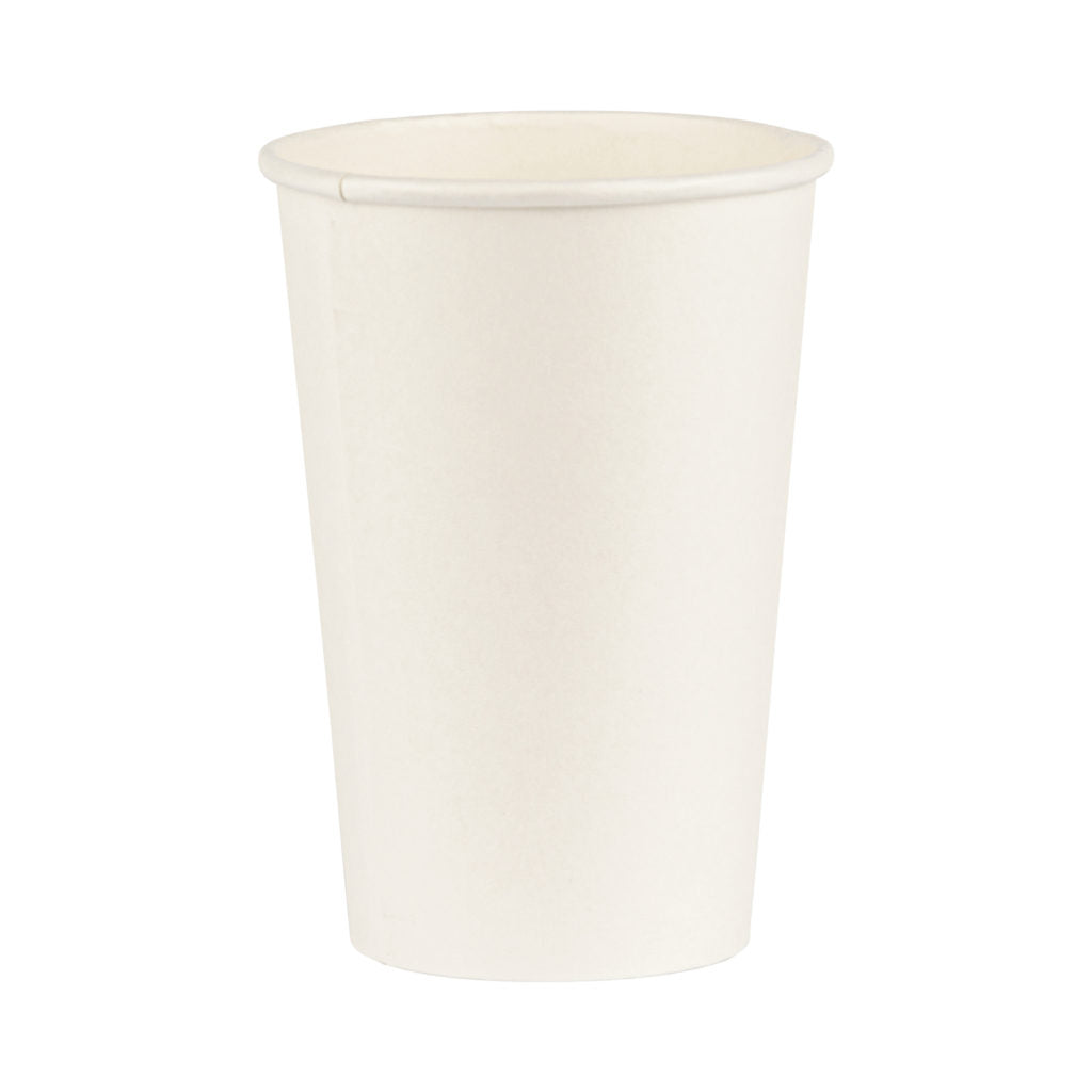 White Paper Hot Cups 8 oz - 50 Count - The Closeout Connection