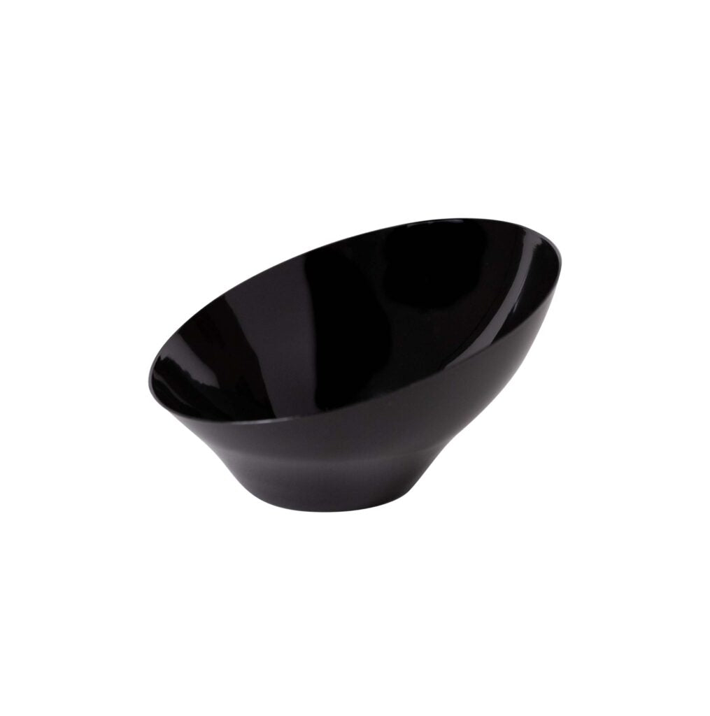 Angled Collection Black 6 oz Serving Bowls 8 Count#Color_Black