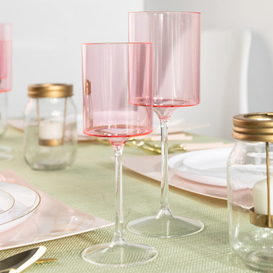 Two Tone Wine Glasses - 5 Count