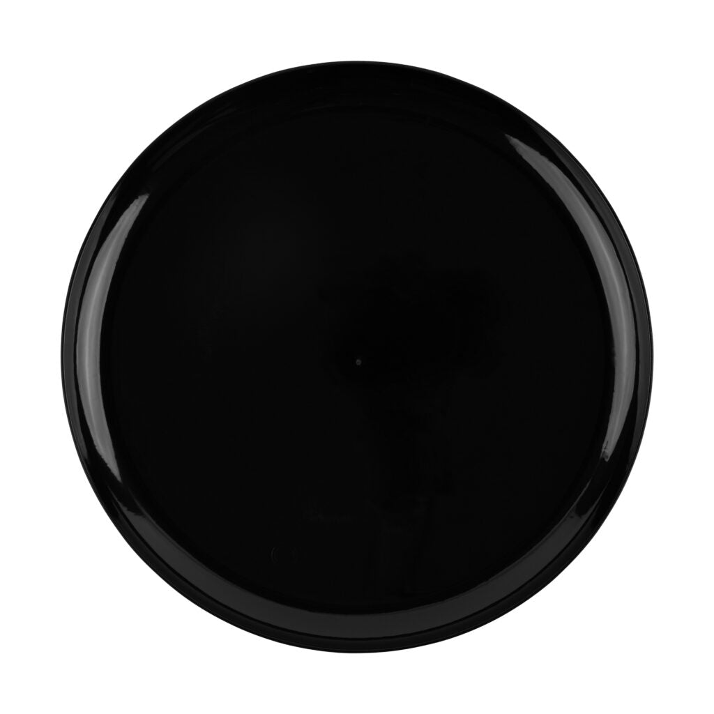 Edge Collection Round Plates - 10 Count - Black#Color_Black