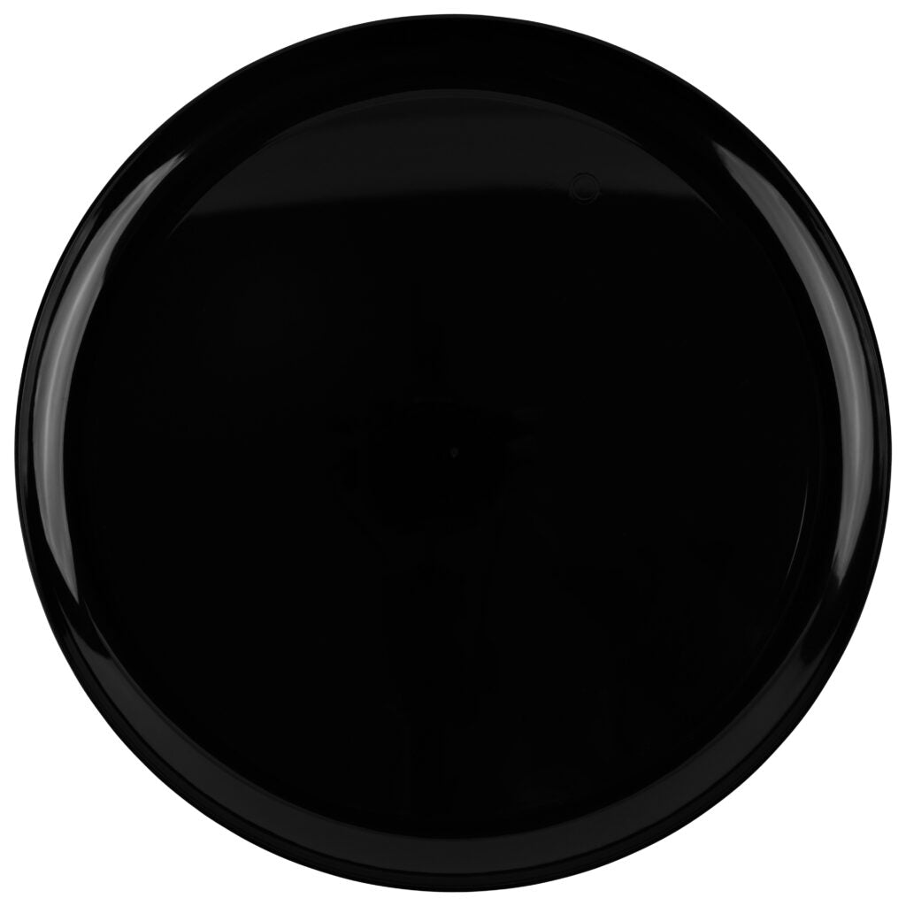 Edge Collection Round Plates - 10 Count - Black#Color_Black