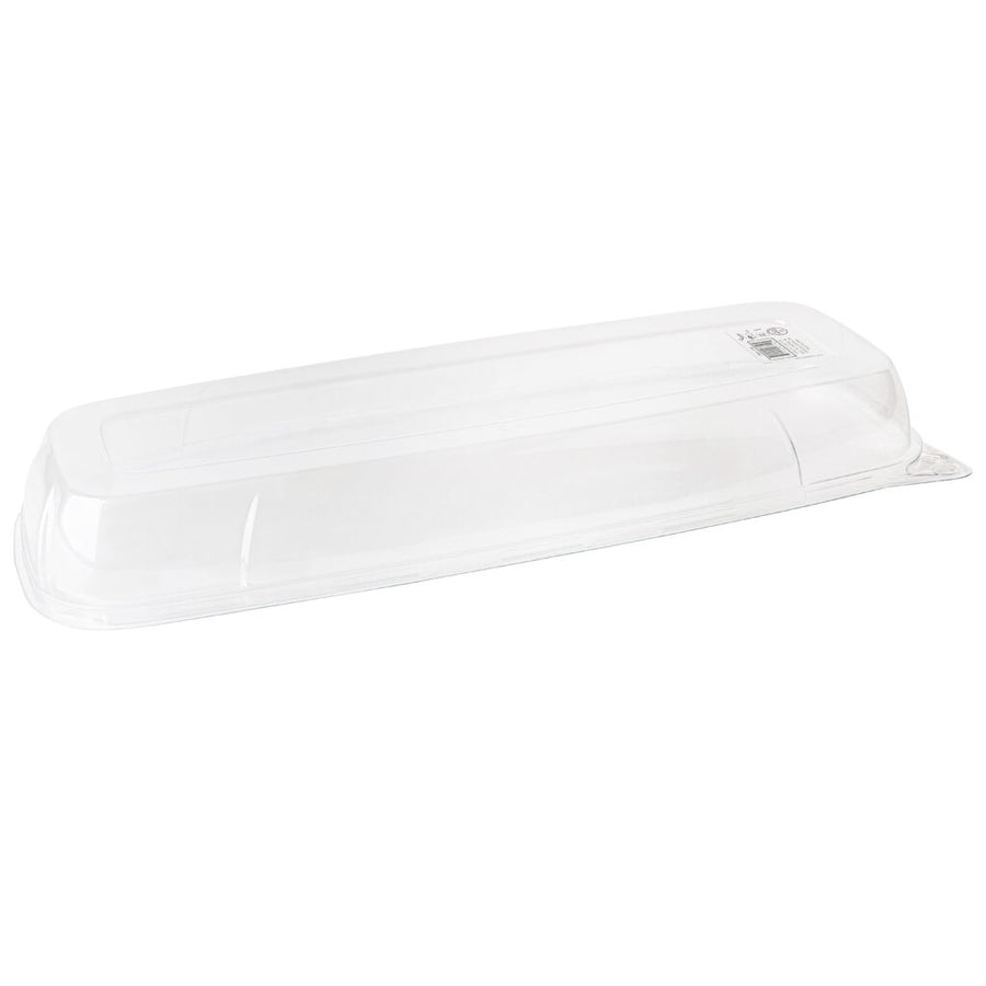 Organic Rectangle Tray Dome Lid Clear 17.5″ - The Closeout Connection