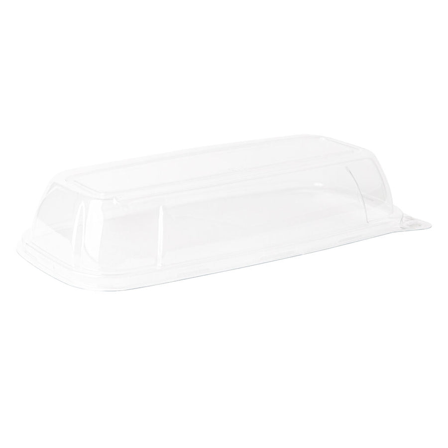 Organic Rectangle Tray Dome Lid Clear 10.7″ - The Closeout Connection