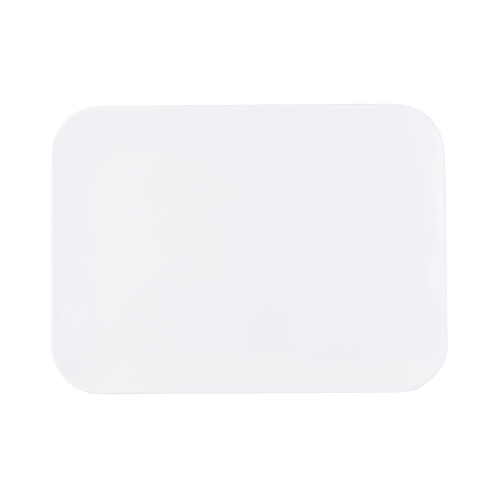 Organic Rectangle Tray 8″ x 11″ White 3 Count - The Closeout Connection#Color_White - 3 Count