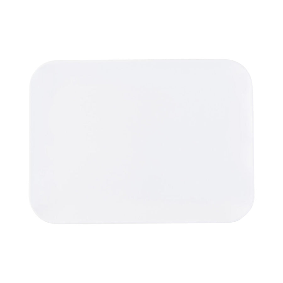 Organic Rectangle Tray 8″ x 11″ White 3 Count - The Closeout Connection