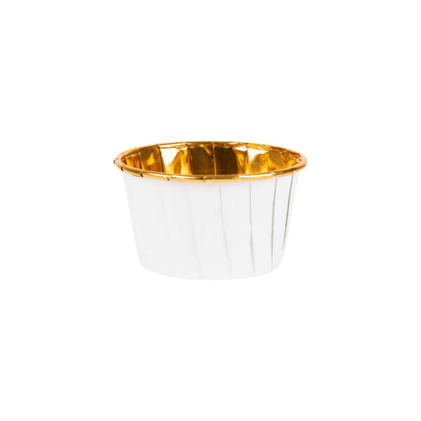 Pleated Baking Cups White Paper/Foil Medium - 16 Count