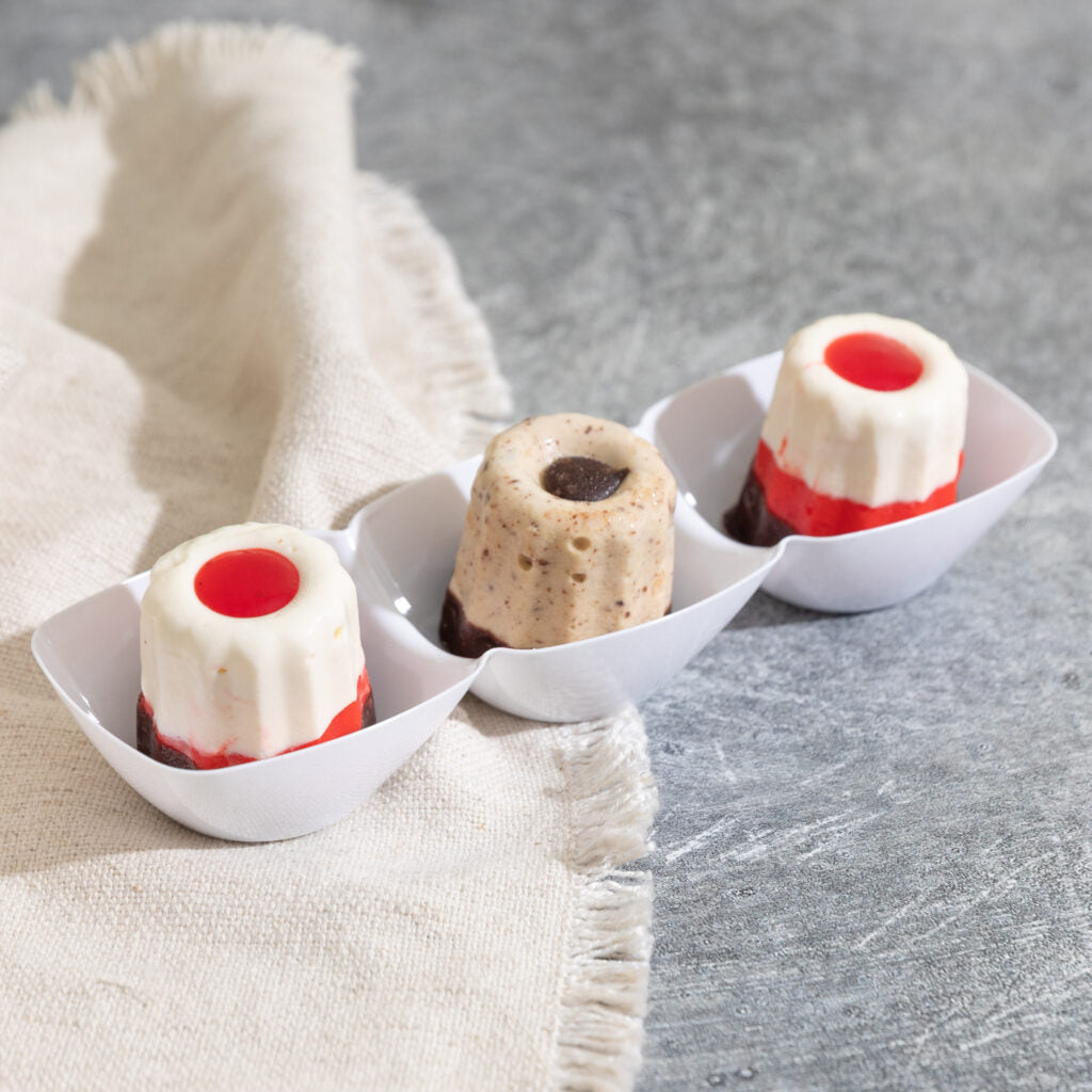 Petiteware 3 Section Bowls White - 6 Count