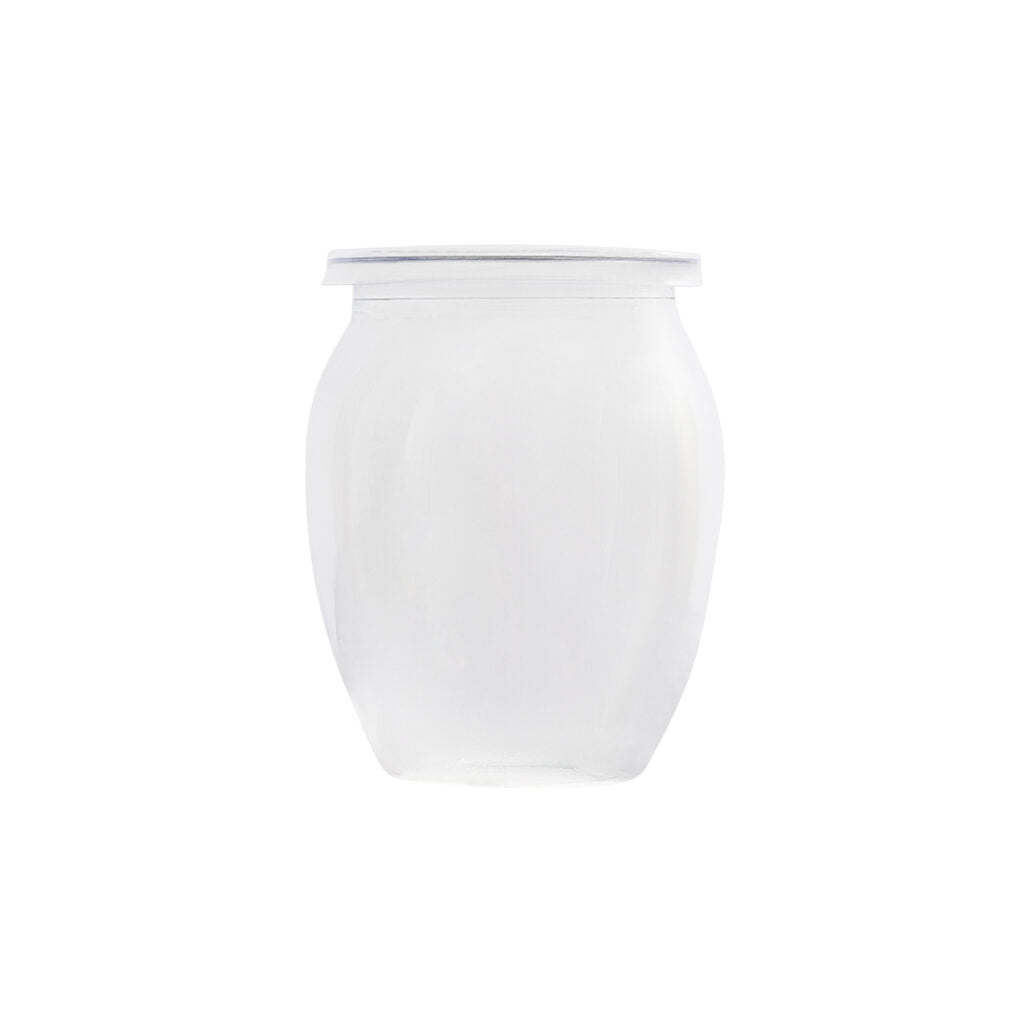 Oval Mousse Cups with Lids 7 oz - 8 Count