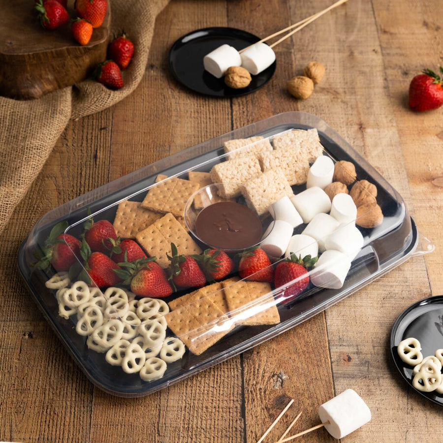 Organic Tray Lid Clear 18" x 11" - The Closeout Connection