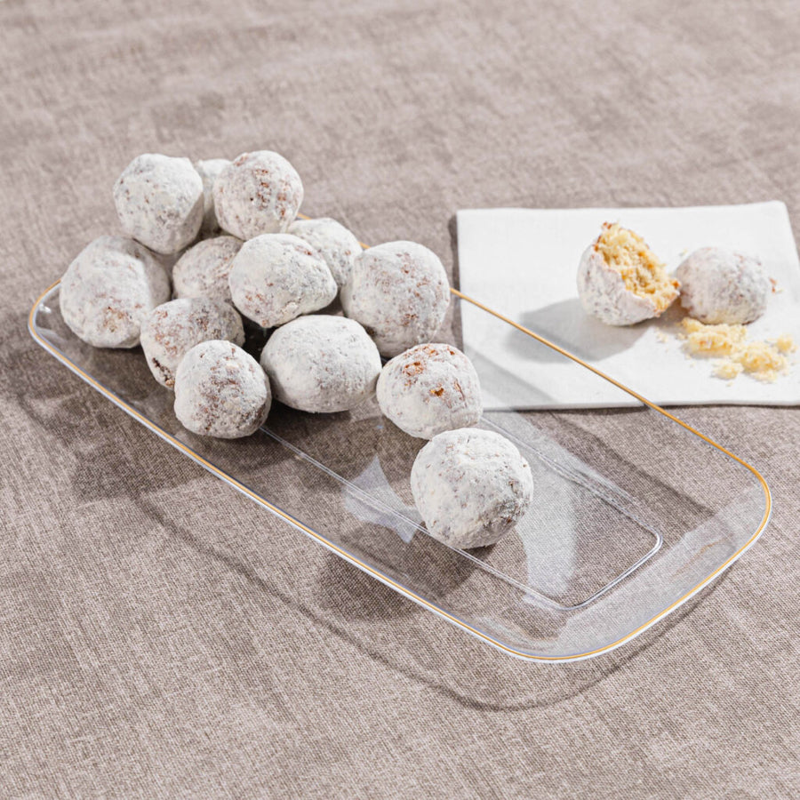 Organic Rectangle Tray 10.6″ - 2 Count - The Closeout Connection