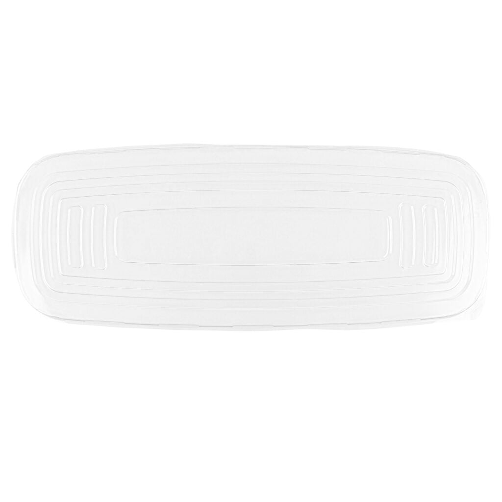 Organic Rectangle Tray Flat Lid Clear 17.5″ - The Closeout Connection#Color_Clear