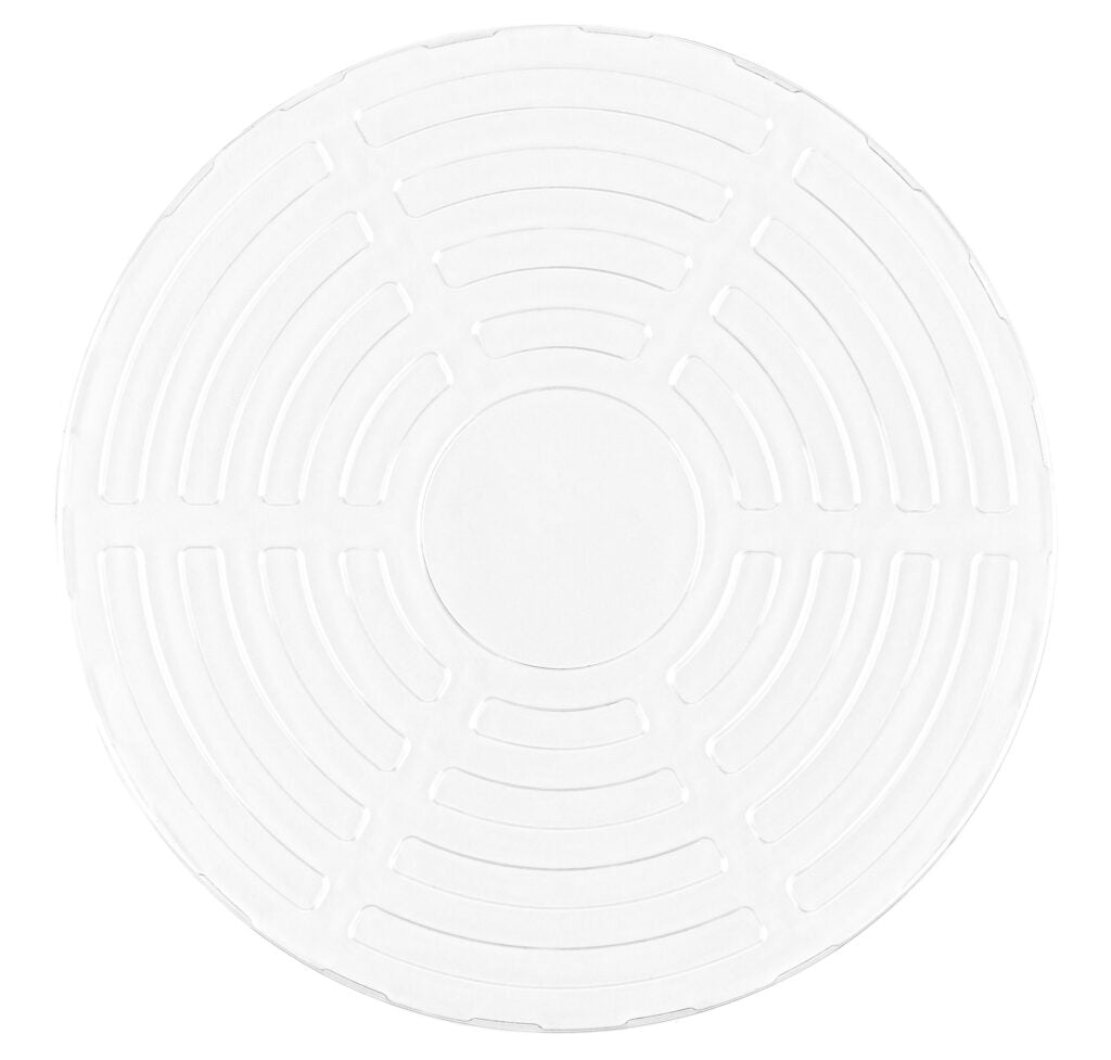 Organic Round Bowl Flat Lid Clear 112 oz - The Closeout Connection#Color_Clear
