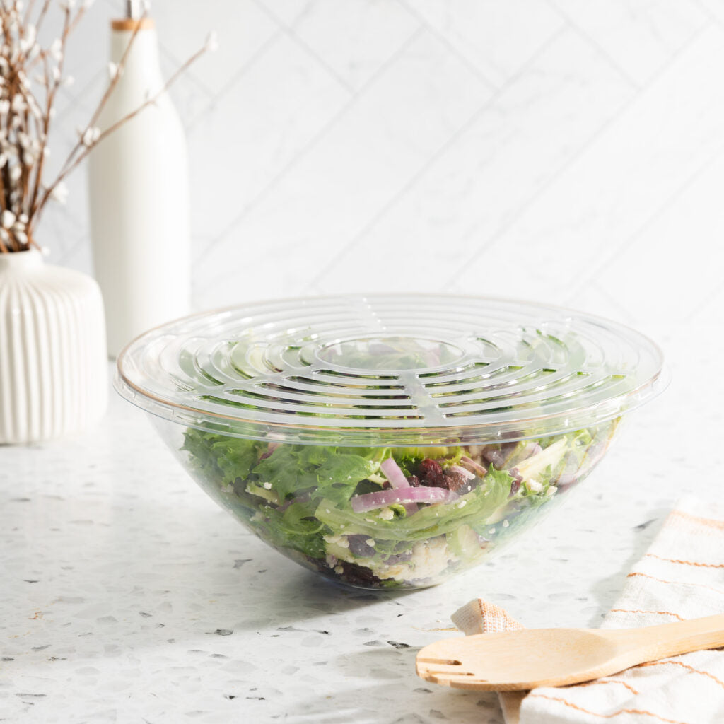 Organic Round Bowl Flat Lid Clear 112 oz - 1 Count