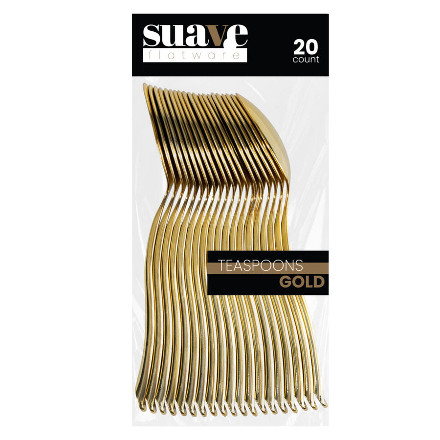 Suave Flatware Gold Teaspoons - 20 Count