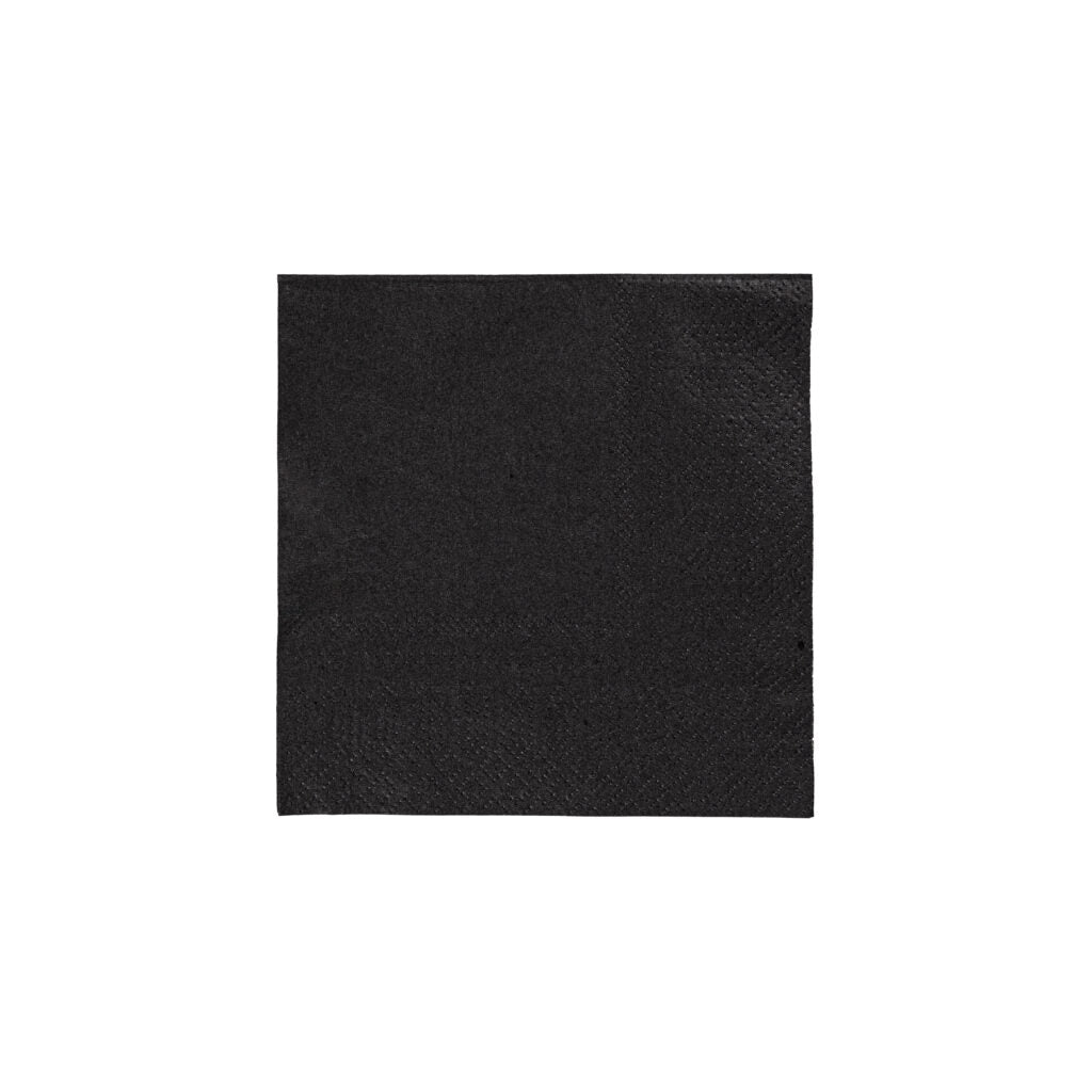 Black Cocktail Napkins - 80 Count