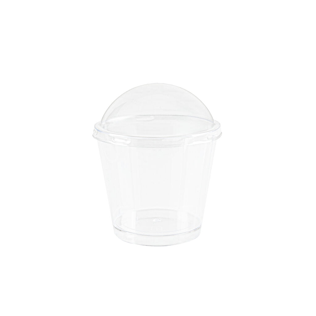 Cups with Dome Lids Clear 6 oz - 10 Count