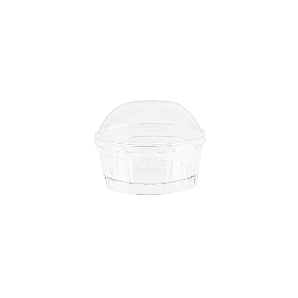 Petiteware Striped Round Dish with Dome Lid 4 oz - 8 Count