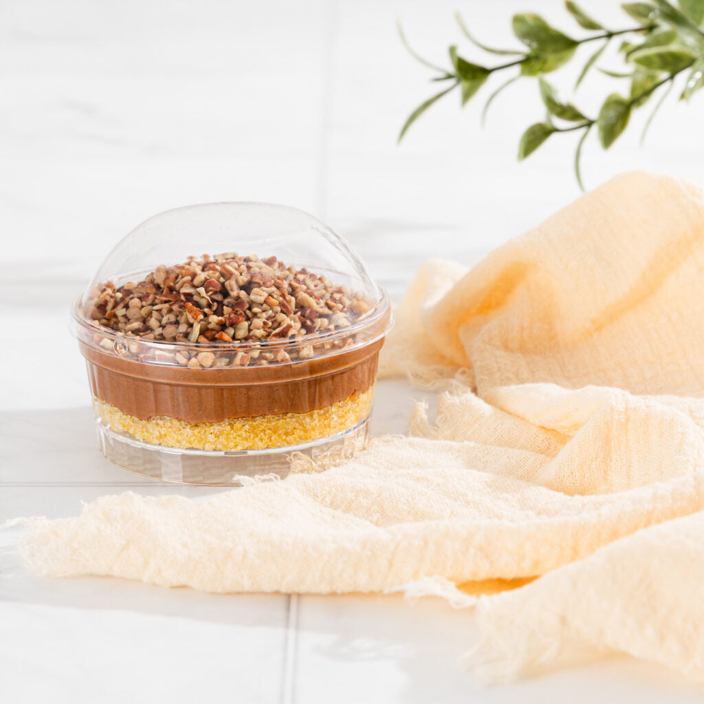 Petiteware Striped Round Dish with Dome Lid 4 oz - 8 Count