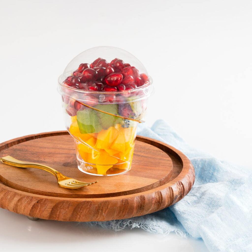 Swirl Cups with Dome Lids Clear 5 oz - 10 Count