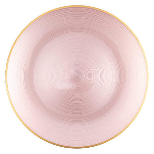 Crystal Chargers Gold Rimmed (4 count) - The Closeout Connection