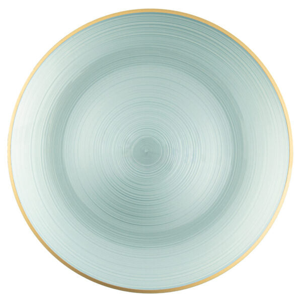 Crystal Chargers Gold Rimmed (4 count) - The Closeout Connection