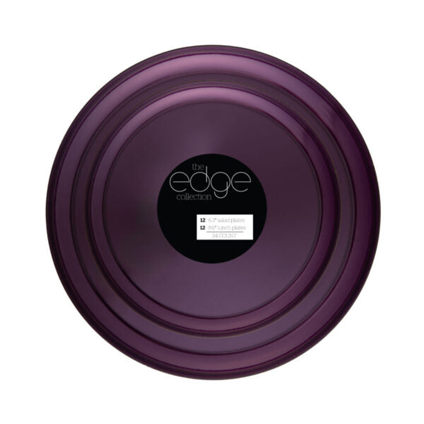 Edge Pearlized Combo 6.3" & 8.6" - 24 Count - Purple#Color_Purple