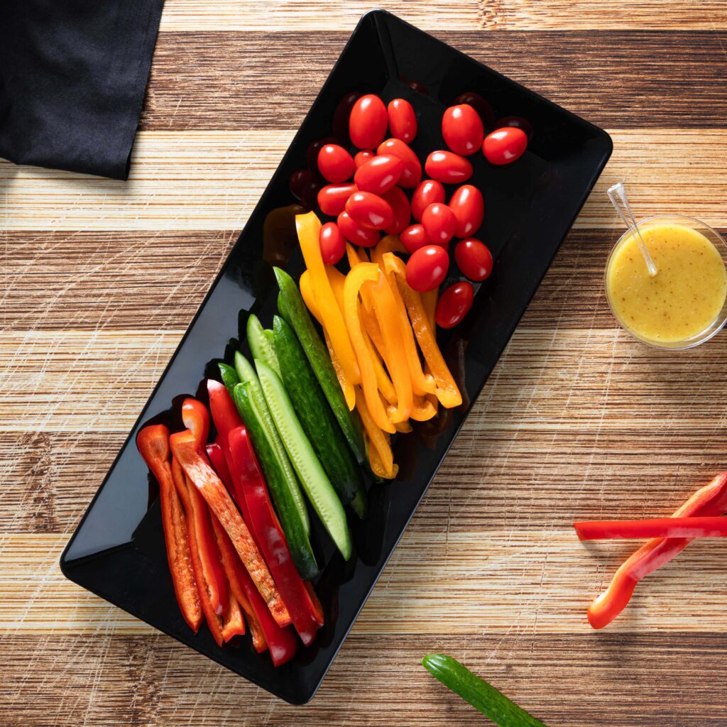 Black Rectangle Serving Tray 7″ x 15.75″ - 1 Count
