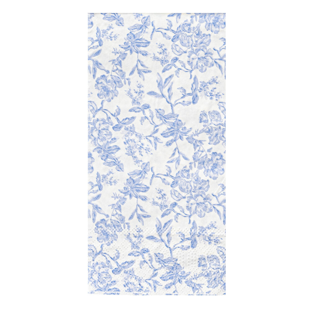 Toile Print Blue Guest Towel Napkins - 20 Count