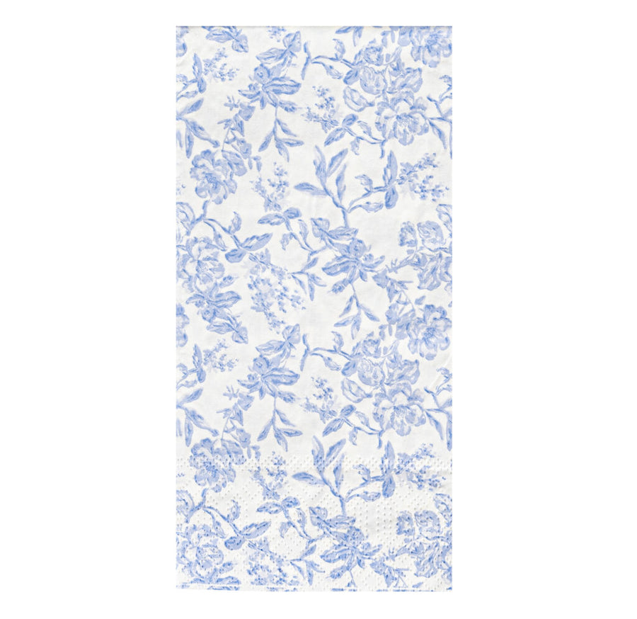 Toile Print Blue Guest Towel Napkins - 20 Count