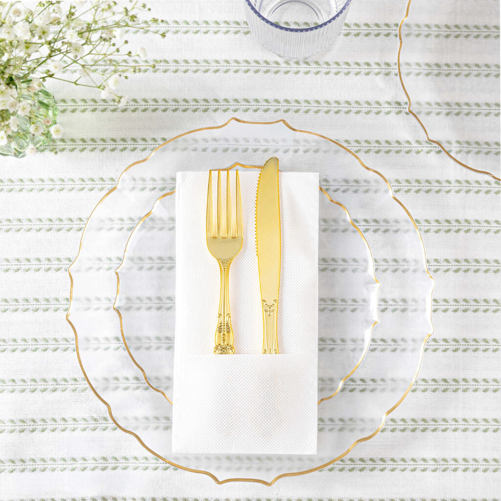 Cloth-Like Pocket Napkins White - 80 Count
