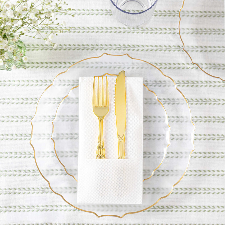Cloth-Like Pocket Napkins White - 80 Count