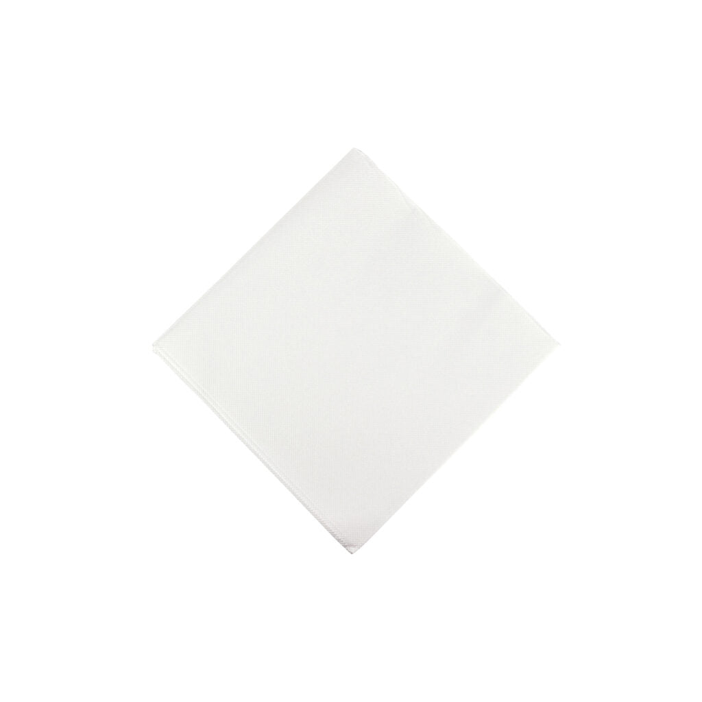 White Cloth-Like Cocktail Napkins - The Closeout Connection