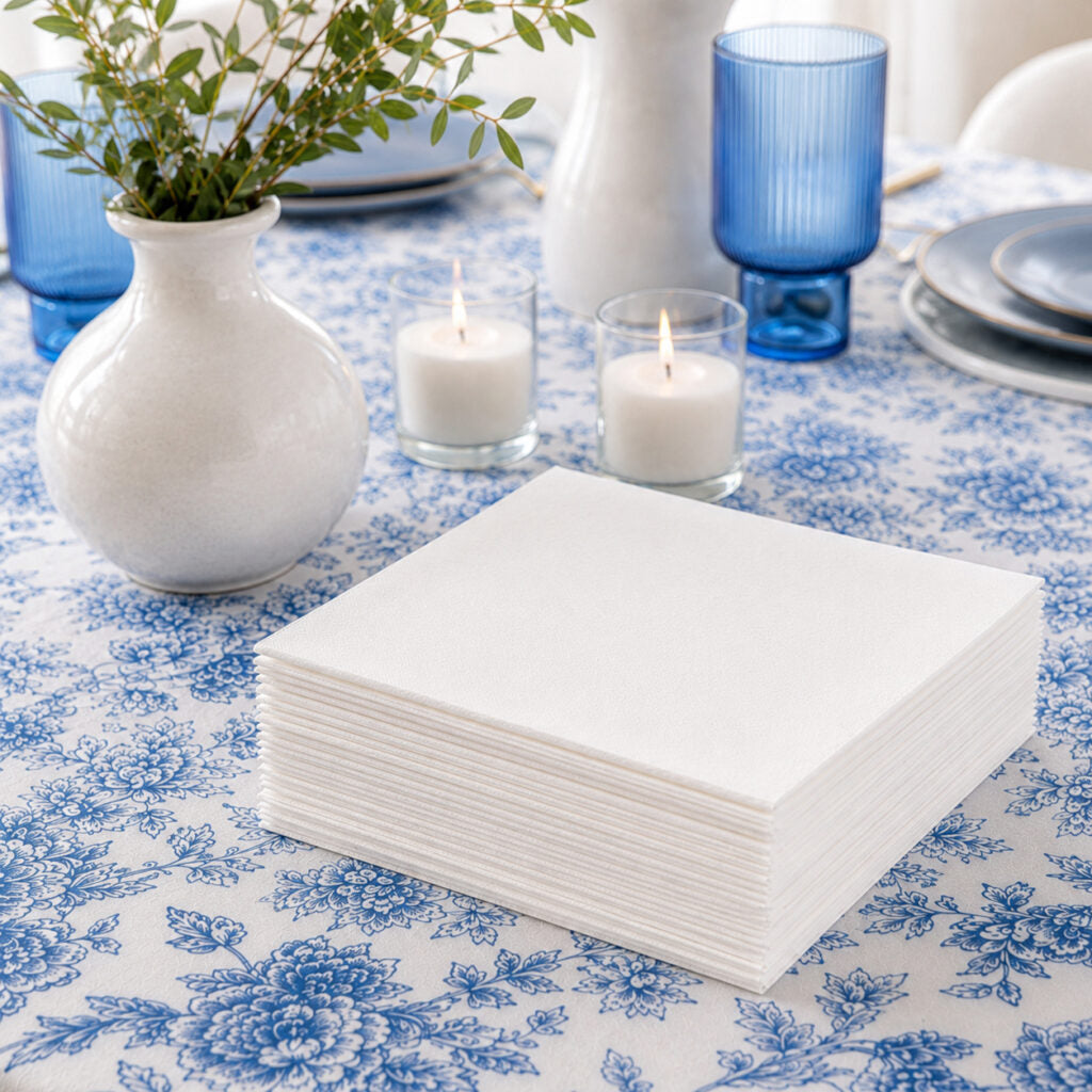 Cloth-Like Lunch Napkins White - lifestyle