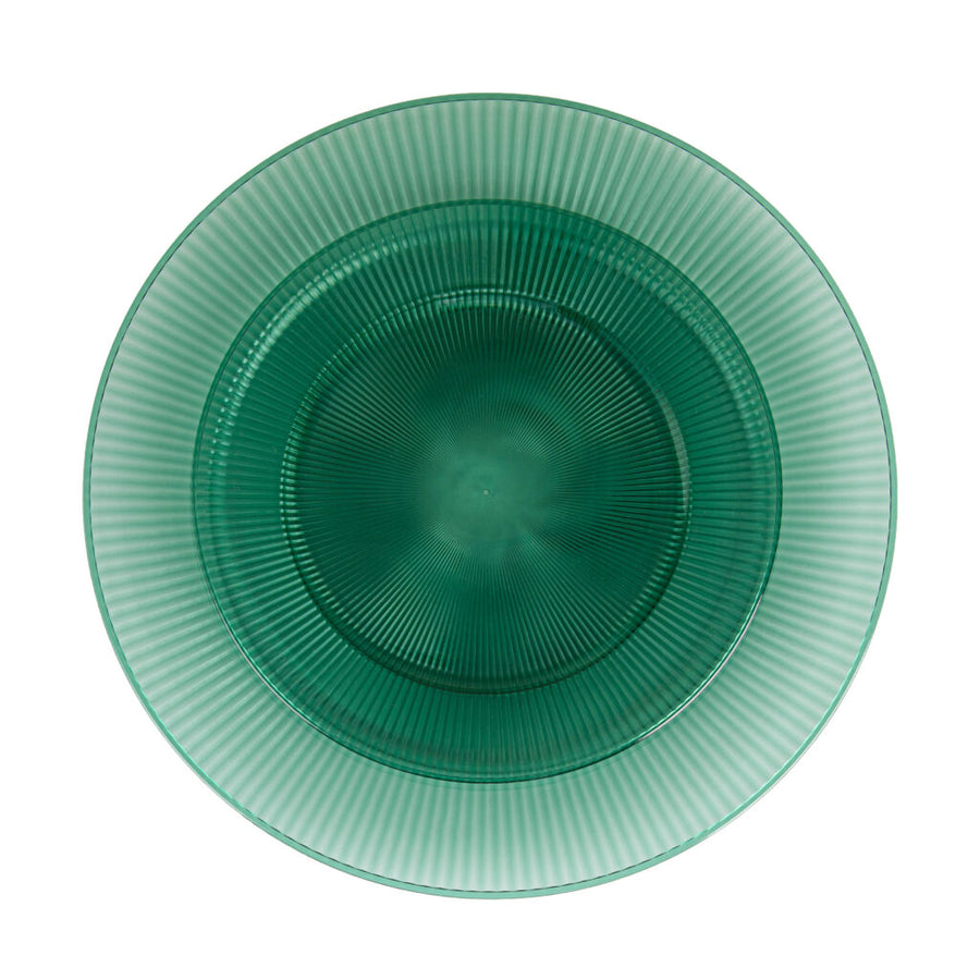 Linear Collection emerald green 7.5 and 10.25 inch plates