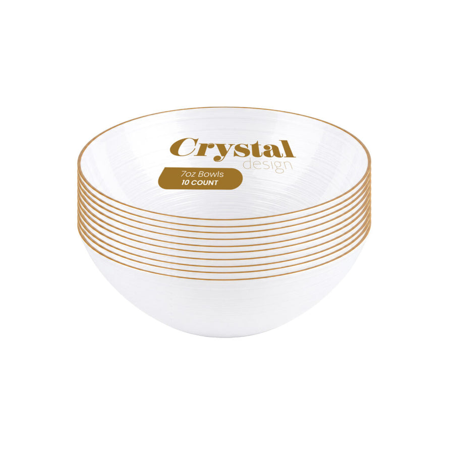 Crystal Design Pearl 7 oz Bowls - The Closeout Connection