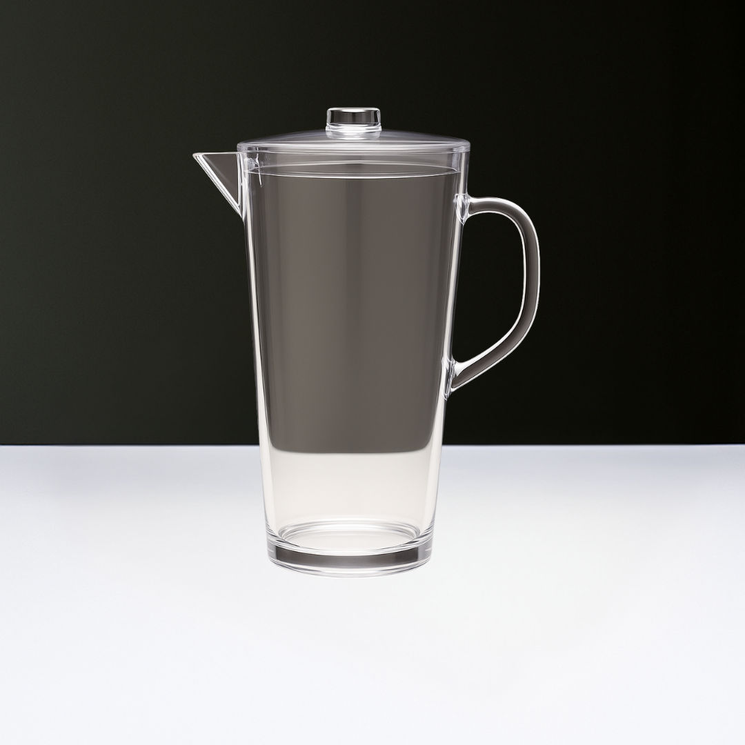 Large Crystal Lucite Pitcher