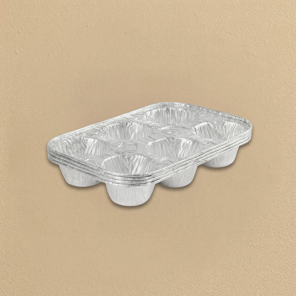 6 Cavity Aluminum Muffin Pan