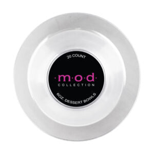 White or Clear Round Disposable Plates- 240 Count - The Closeout Connection