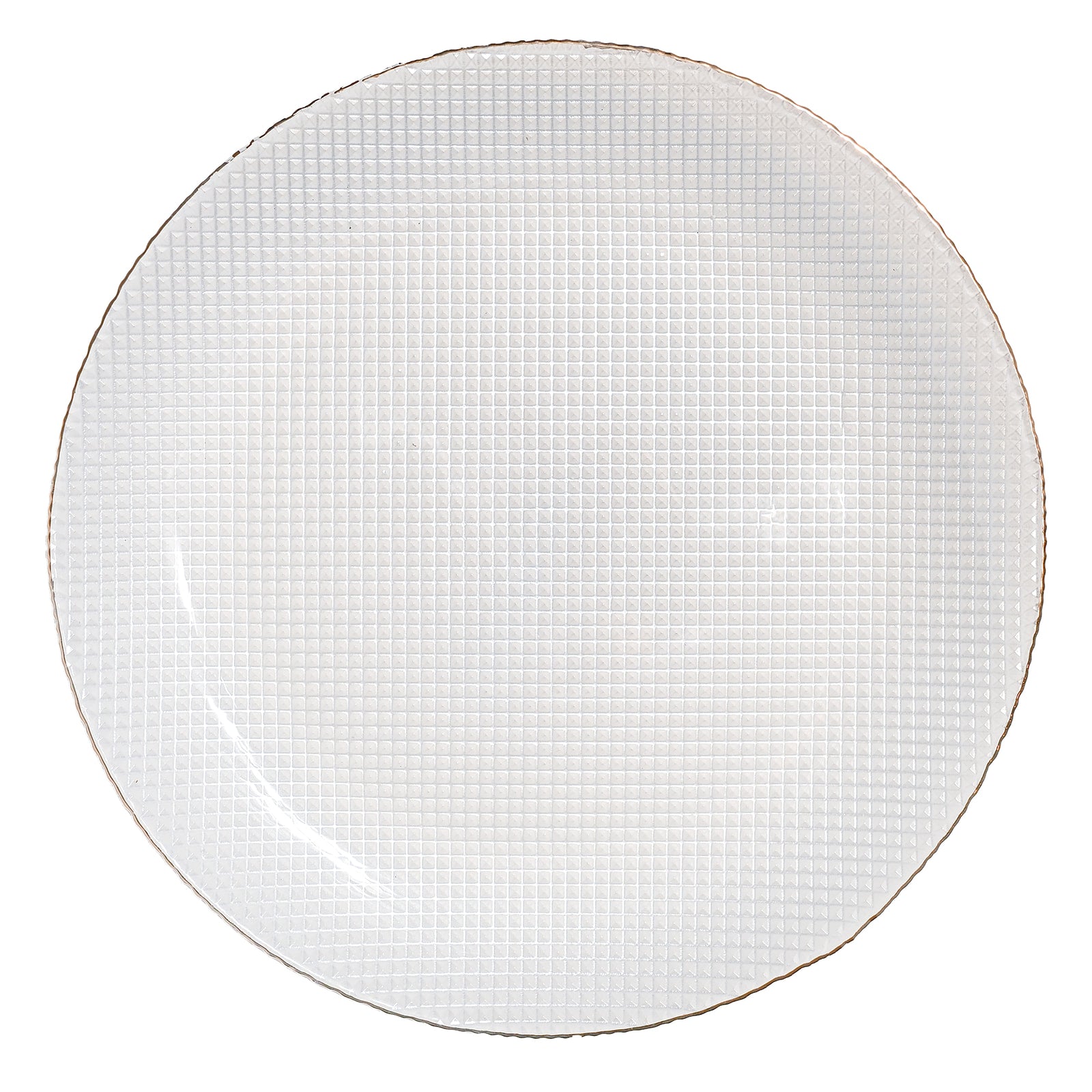 White Hounds Tooth Glass Dish Collection - The Closeout Connection