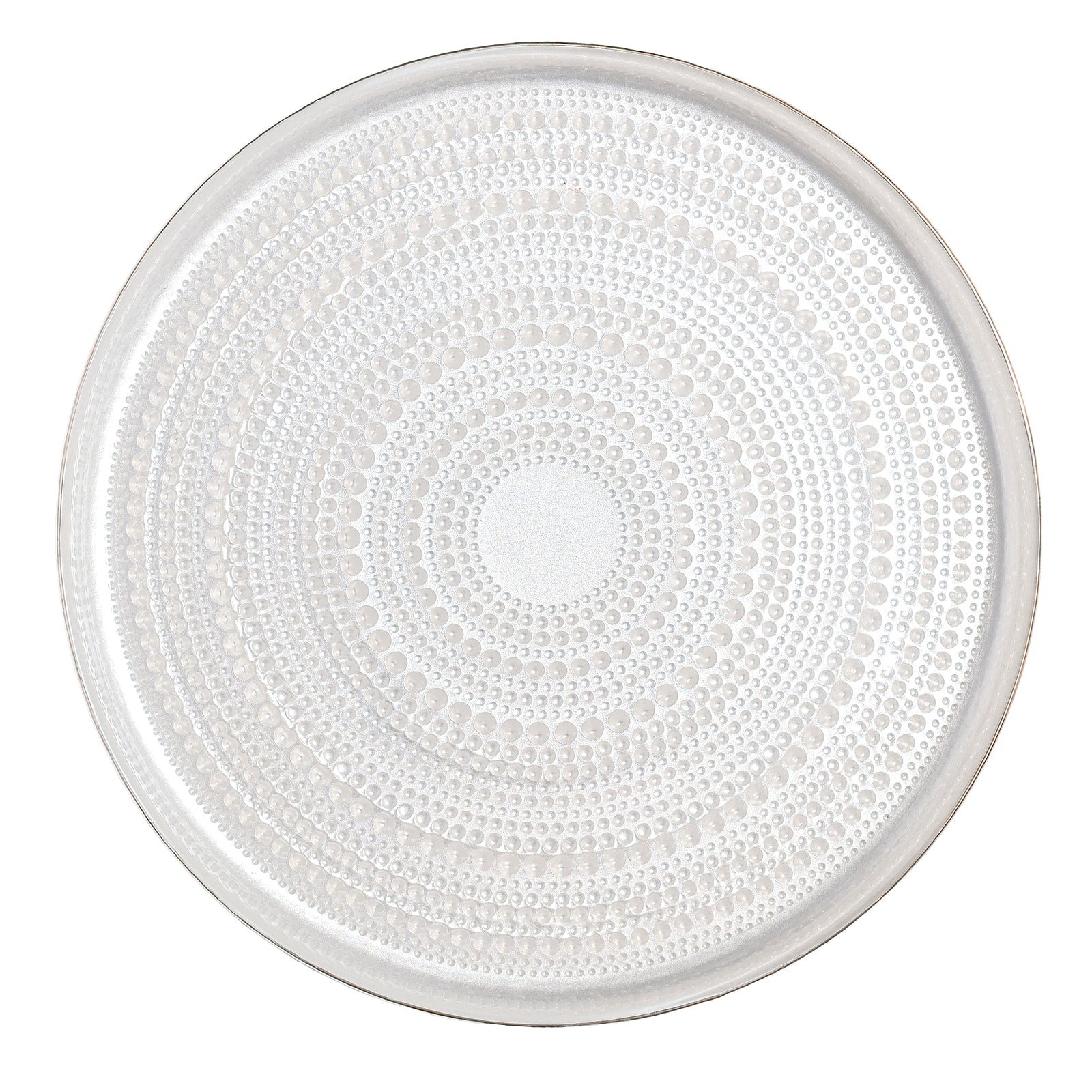 White Pearlized Beaded Glass Dish Collection - The Closeout Connection