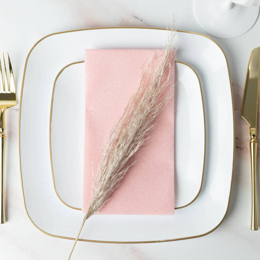 Airlaid 1/6 Fold Blush Pink - The Closeout Connection