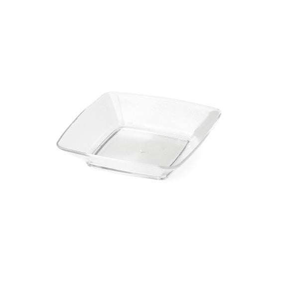 MiniWare Clear Square Plates - 12 Count