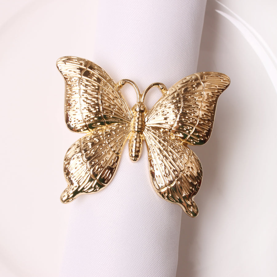 Butterfly Napkin Ring - 4 Count - The Closeout Connection