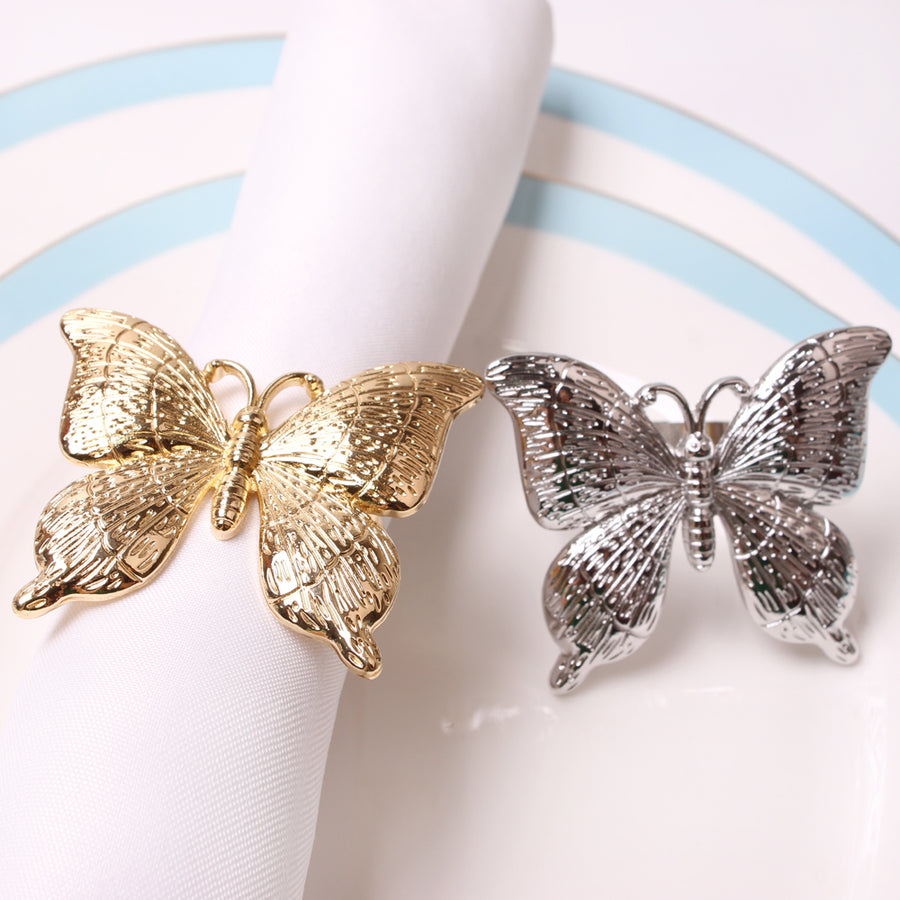 Butterfly Napkin Ring - 4 Count - The Closeout Connection