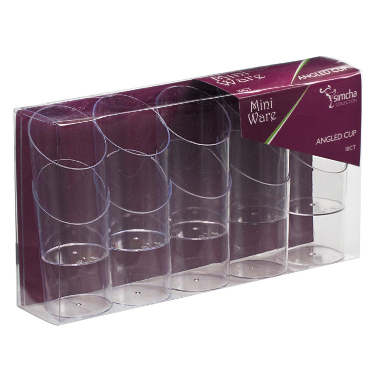 MiniWare Clear Angled Cup - The Closeout Connection
