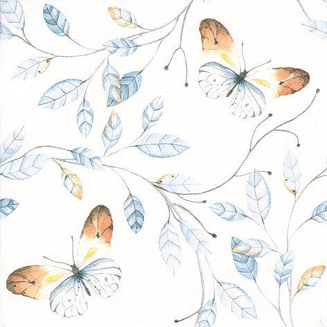 Orange Tip Butterfly Lunch Napkin - 20 Count - The Closeout Connection